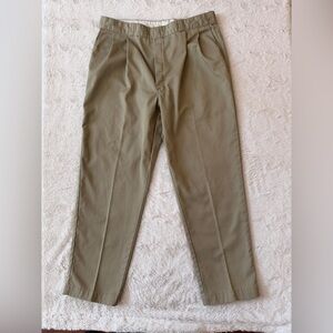 Vintage Dickies Pleated Chinos Khaki Made in USA 38x30